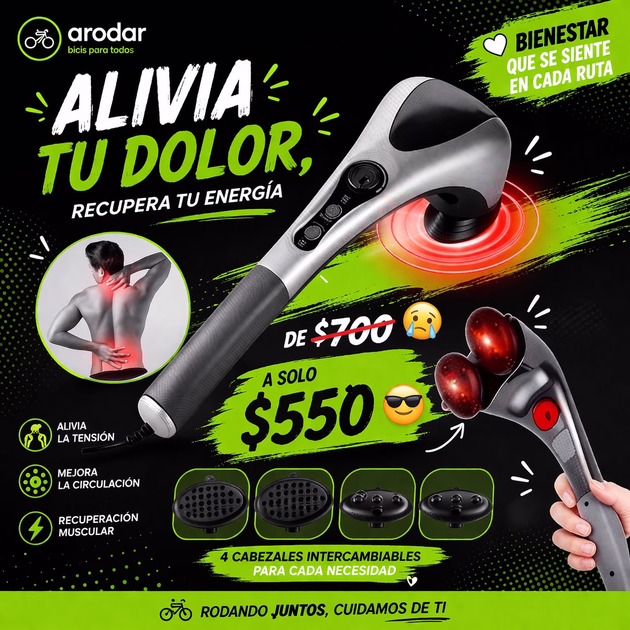 Masajeador infrarrojo